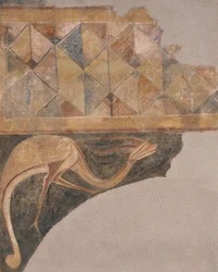 Vogel und Bordüre aus Arlanza